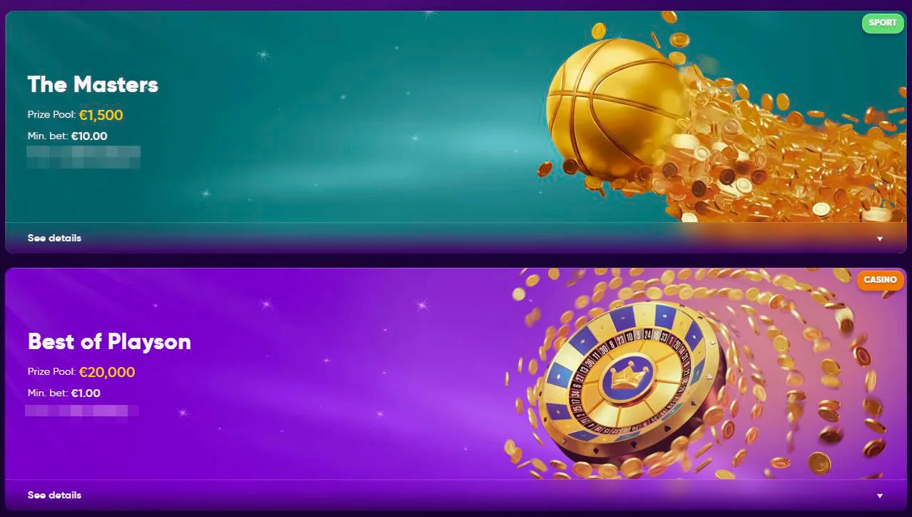 sports and casino tournaments